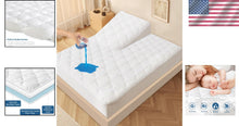 Load image into Gallery viewer, Deep Pocket Waterproof Split Top King Mattress Protector with Stain Protection