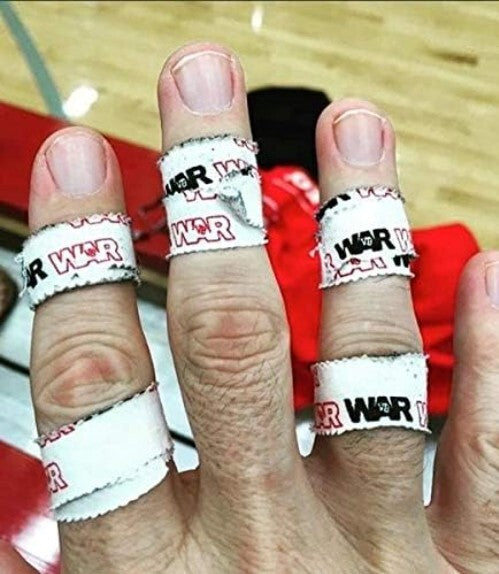 Athletic Fight Tape 12 Rolls - Easy Tear 0.5" Finger & Wrist Wrap for Training