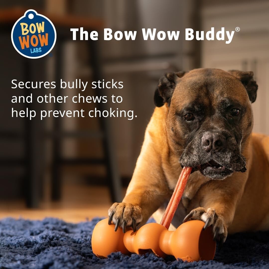 Bully Stick Holder for Large Dogs | Secure Chew Safety Device - Dishwasher Safe