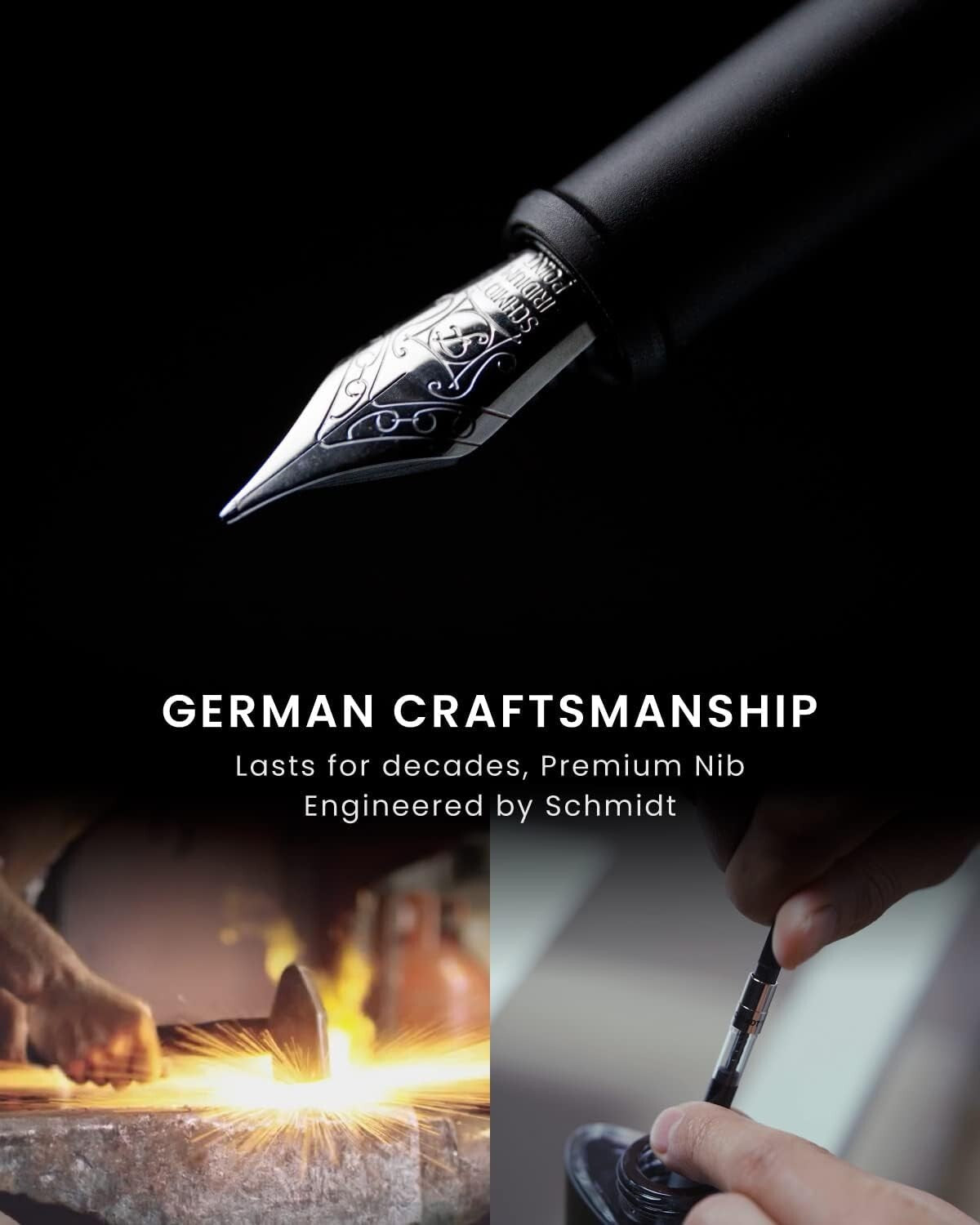 Elegant Hoverpen Future - Fine Nib Luxury Dual Pen Set for Sophisticated Gifting