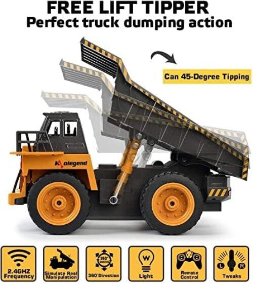 4WD Remote Control Dump Truck with Realistic Design – Perfect Gift for Kids