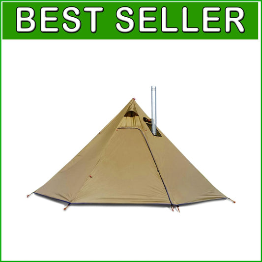 4-Person Lightweight Tipi Tent with Quick Setup - Ideal for Backpacking & Hiking