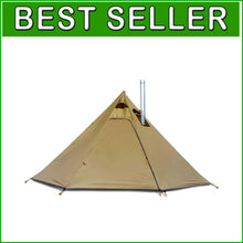 Load image into Gallery viewer, 4-Person Lightweight Tipi Tent with Quick Setup - Ideal for Backpacking &amp; Hiking