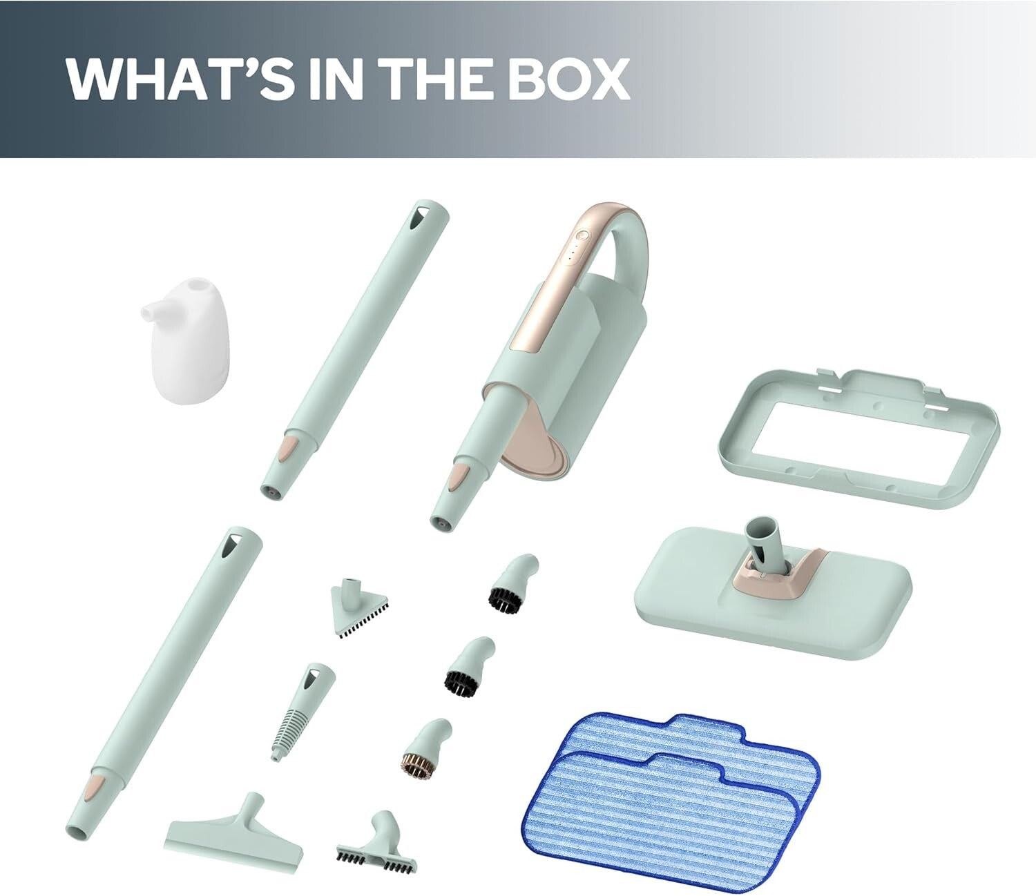 Versatile 2-in-1 Steam Mop and Handheld Cleaner with 3 Adjustable Steam Levels