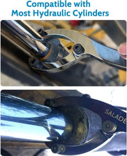 Load image into Gallery viewer, Heavy-Duty Adjustable Gland Nut Wrench with Pins for Hydraulic Cylinder Repair