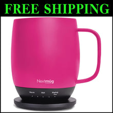 Load image into Gallery viewer, Compact and Stylish True Pink Smart Coffee Mug - Ideal Gift for Hot Drink Lovers