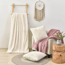 Load image into Gallery viewer, All-Season Twin XL Faux Fur Blanket 63" x 90" - Stylish Bohemian Comfort