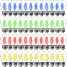 Load image into Gallery viewer, Brighten Your Outdoors with 48-Piece S14 LED String Lights - Multicolor Magic
