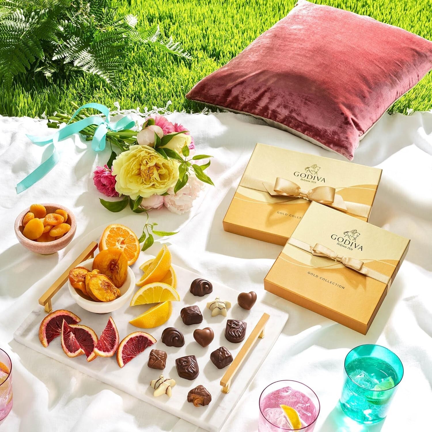 Godiva Gold Ribbon 72-Piece Gourmet Chocolate Gift Box - Indulgent Variety Pack