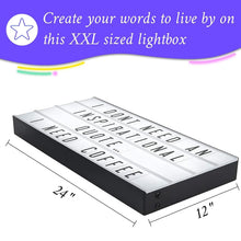 Load image into Gallery viewer, Personalized 24" x 12" LED Light Box with 160 Letters for Memorable Displays