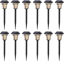 Load image into Gallery viewer, Weatherproof Solar Garden Lights - 12-Pack Pathway Lights for Safety &amp; Style