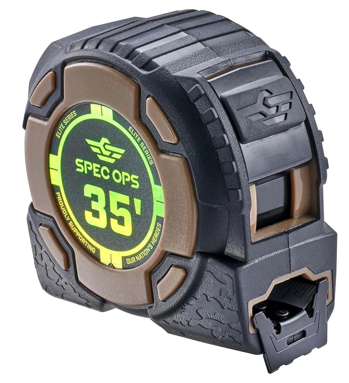 35-Foot Elite Tape Measure: Military-Grade, Double-Sided Blade & Safety Features