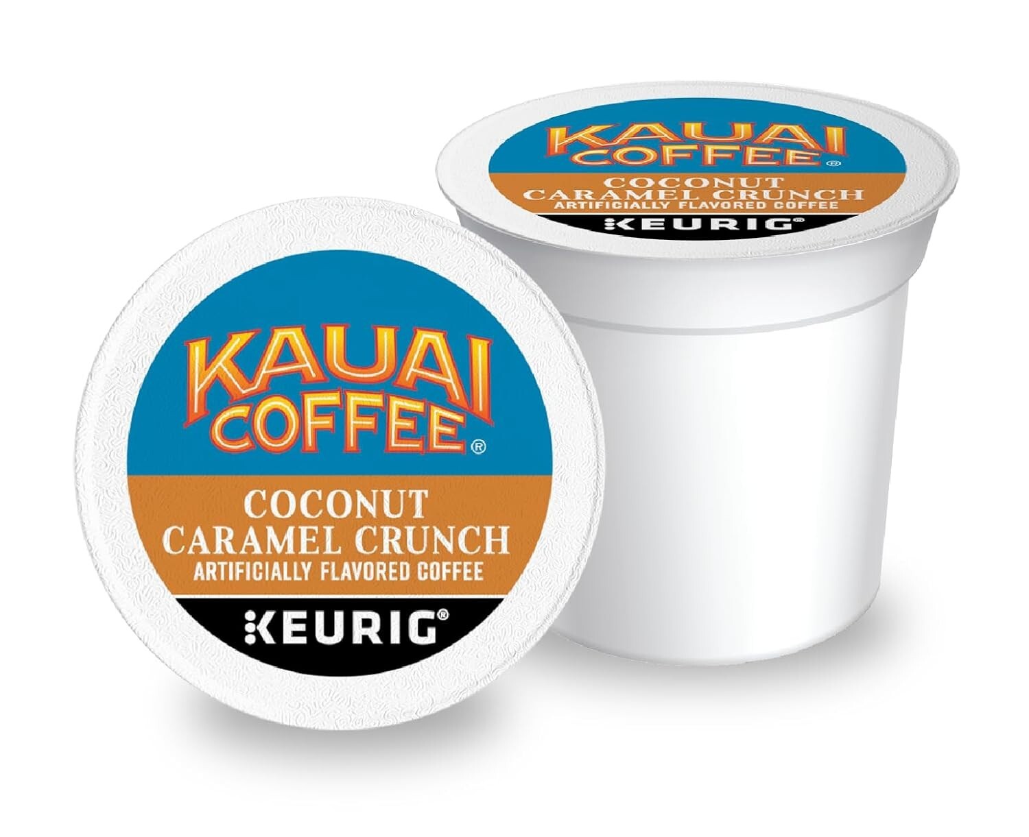 48 Count Premium K-Cup Pods Coconut Caramel Crunch - Tropical Coffee Delight