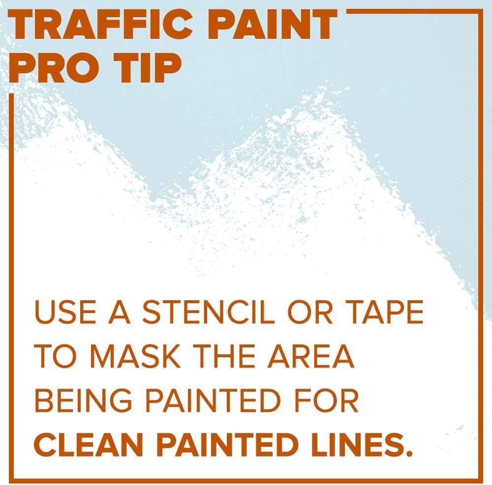 Interior/Exterior 1 Gallon Matte Black Traffic Line Marking Paint - Fast-Drying