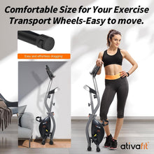Load image into Gallery viewer, Durable Alloy Steel Folding Exercise Bike with Resistance Bands for All Heights