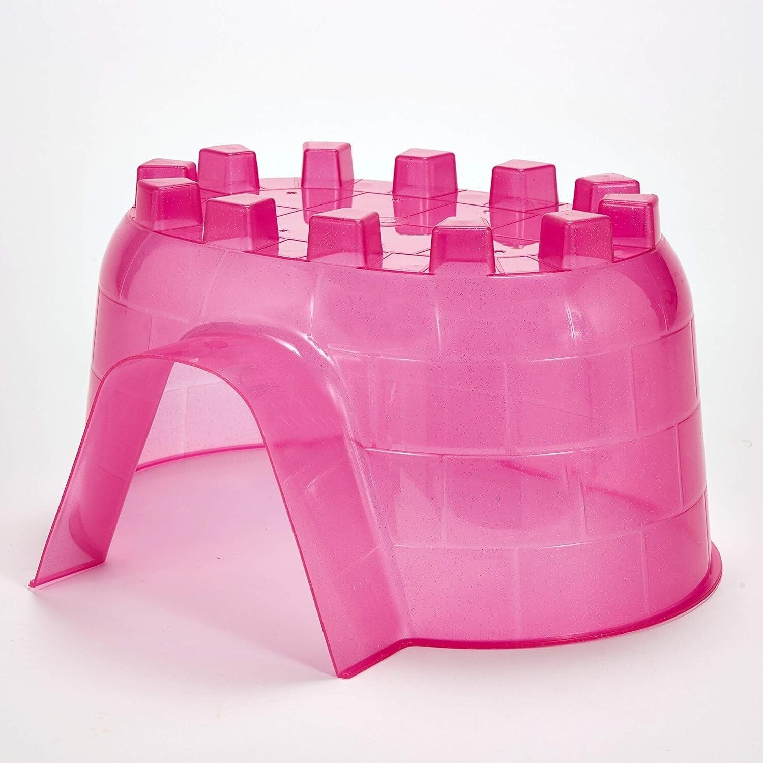 Giant Pack of 3 Translucent Igloo Hideouts for Small Pets - Cozy and Durable