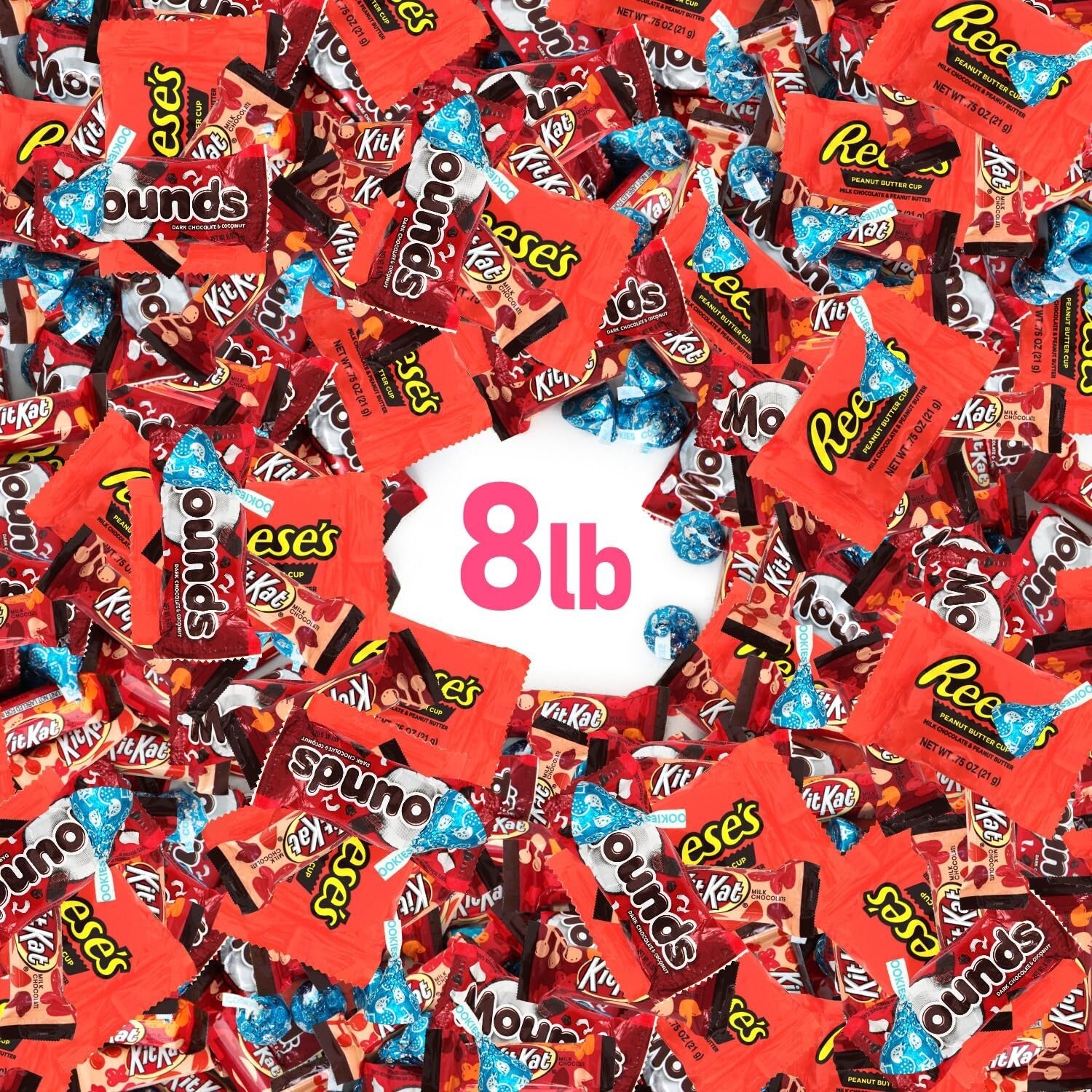 Decadent 8lb Chocolate Candy Collection - Individually Wrapped for Freshness