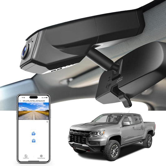 Integrated 4K Dash Cam for Chevy Colorado 2015-2022: Easy Install & Free App