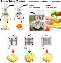 Load image into Gallery viewer, Heavy-Duty Stainless Steel Vegetable Dicer with Push Handle &amp; Easy Clean Design