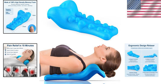 C-Shape Neck and Shoulder Relaxer with Massage Point - Relax Anytime, Anywhere
