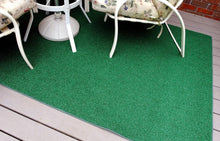 Load image into Gallery viewer, Versatile Green Rectangular Area Rug 6' x 9' for Indoor &amp; Outdoor Spaces