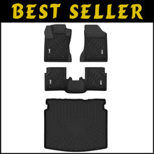 Load image into Gallery viewer, Heavy-Duty Black TPE Floor Mats &amp; Cargo Liners for Ultimate Vehicle Protection