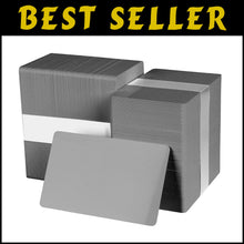 Load image into Gallery viewer, Bulk Pack of 500 Grey PVC ID Cards - Perfect for Businesses and Events