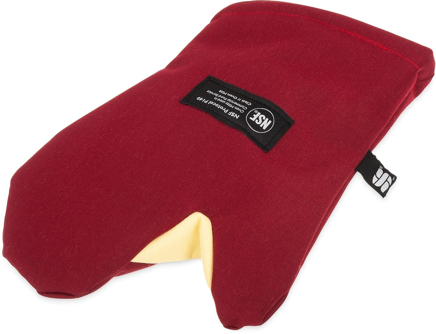 Kool-Tek Heat Protection Oven Mitt - 13” Red with Integrated Storage Solutions