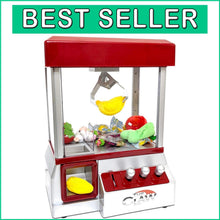 Load image into Gallery viewer, Classic Electric Claw Machine Game - Nostalgic Candy Prize Dispenser with Sound