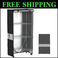 Load image into Gallery viewer, 600D Heavy-Duty Waterproof Dustproof Rack Cover with Zipper - 48"W x 24"D x 72"H