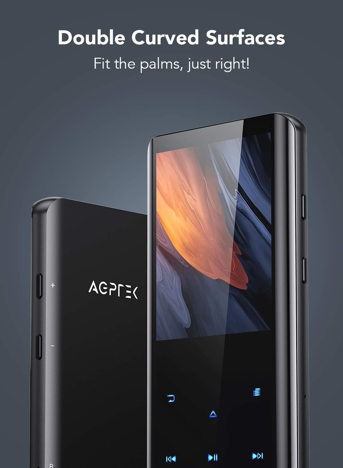 High-Capacity MP3 Player with Bluetooth, Built-in Speaker & FM Radio