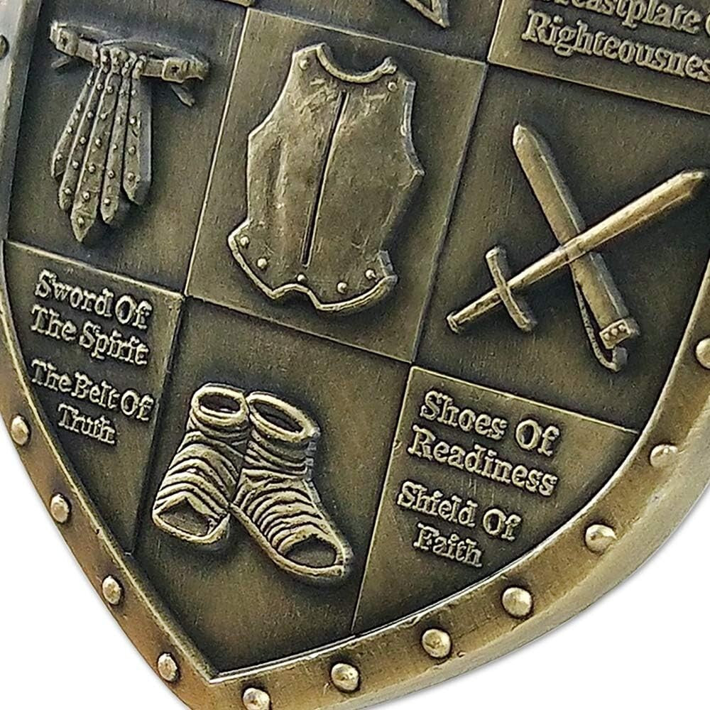 Military Appreciation Challenge Coins - Armor of God for Daily Faith Reminders