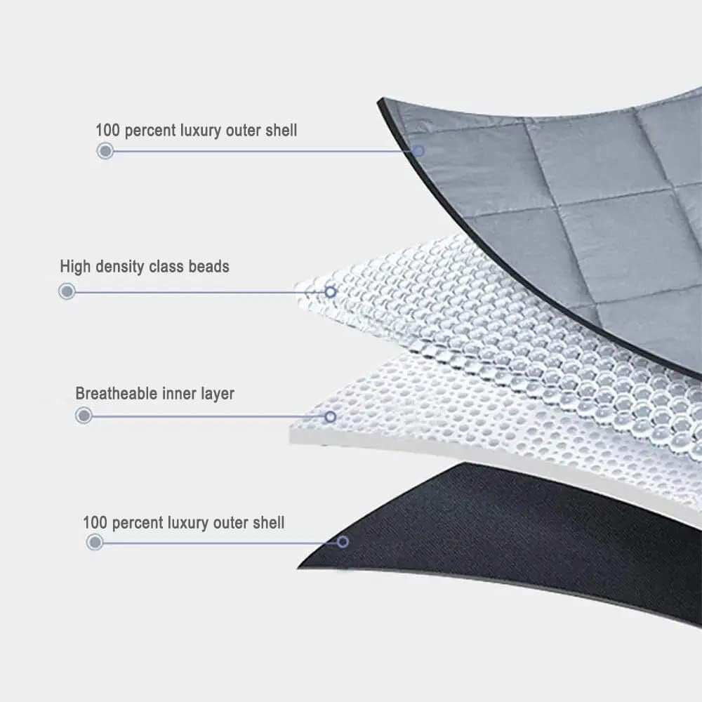 Breathable Microfiber King Size Weighted Blanket - Optimal Comfort 78"x85"