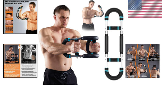 Adjustable Twister Arm Exerciser - Portable Strength Training Bar for Home Gym