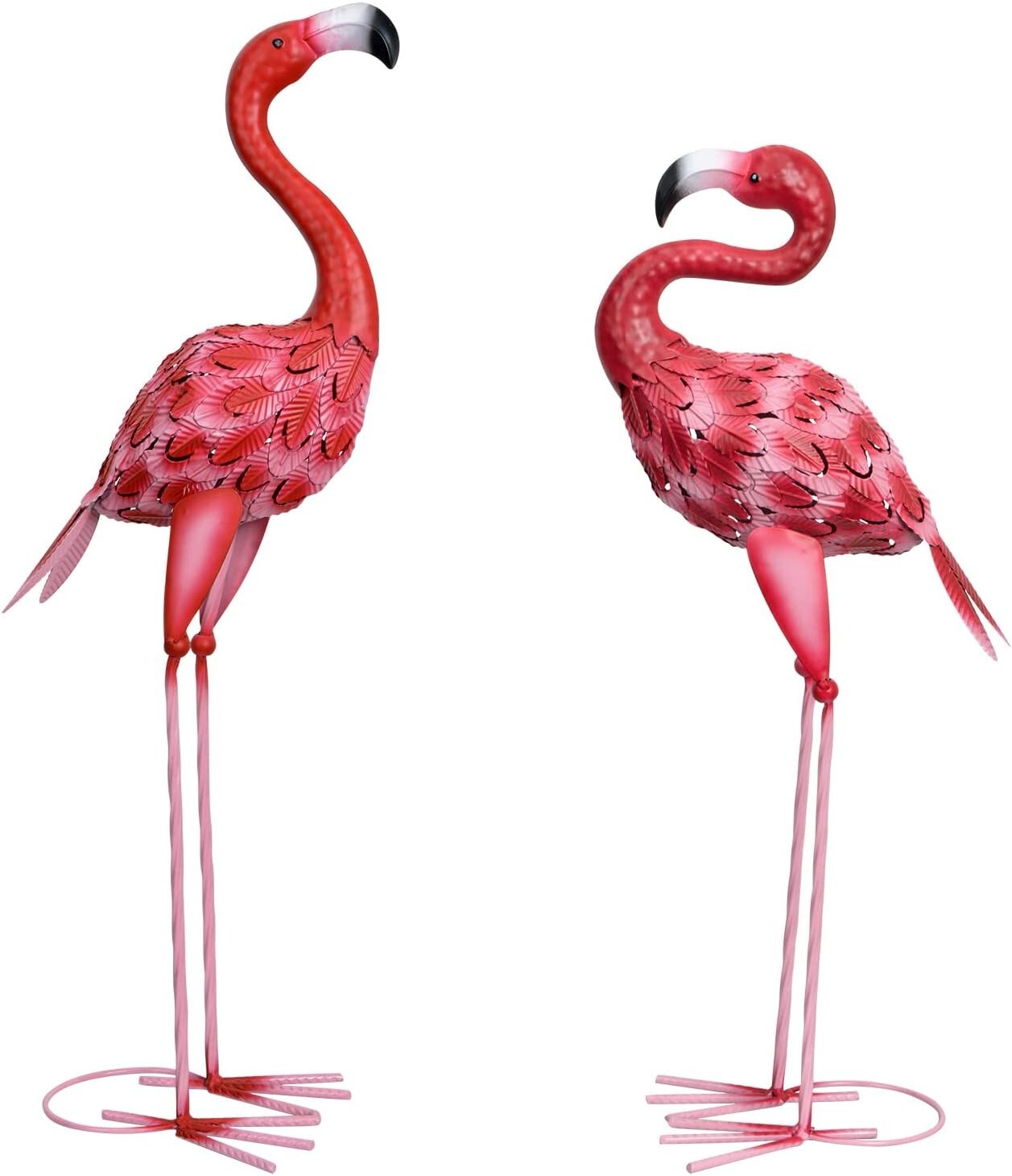 Charming 2-Pack Flamingo Statues – Easy Assembly & Weather-Resistant Design