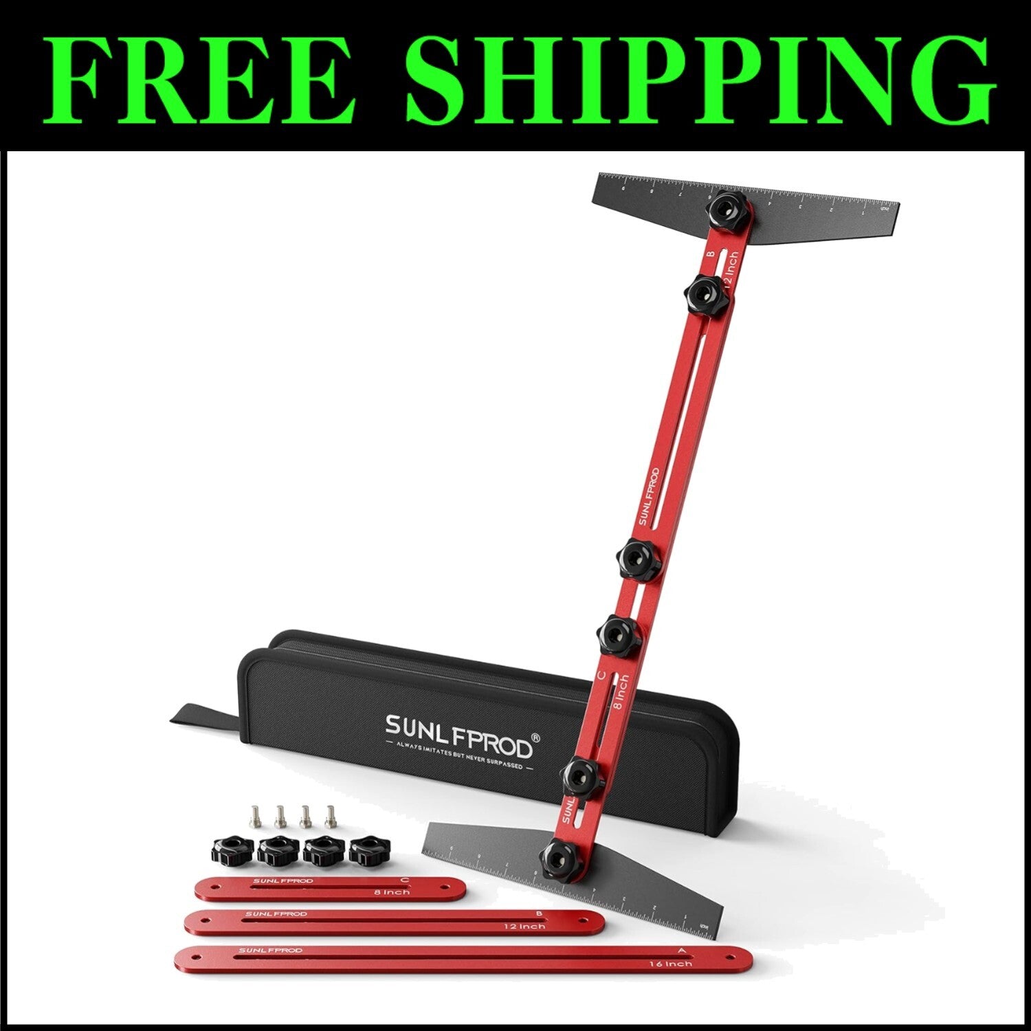 Versatile Aluminum Stair Tread Gauge with Flexibility for Accurate Measurements