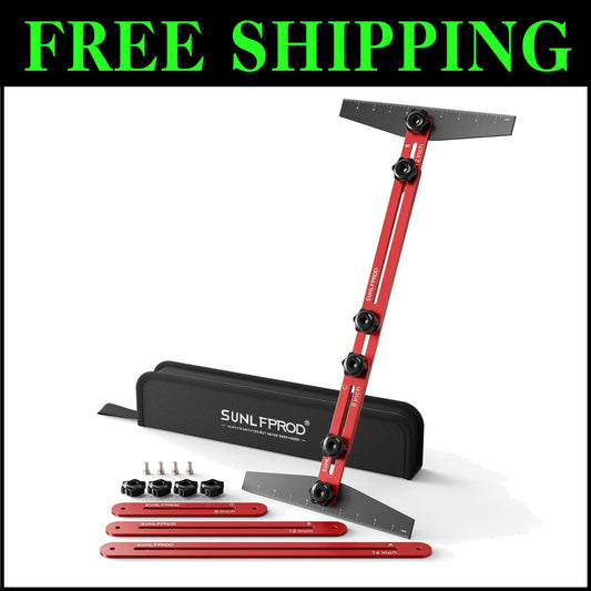 Versatile Aluminum Stair Tread Gauge with Flexibility for Accurate Measurements