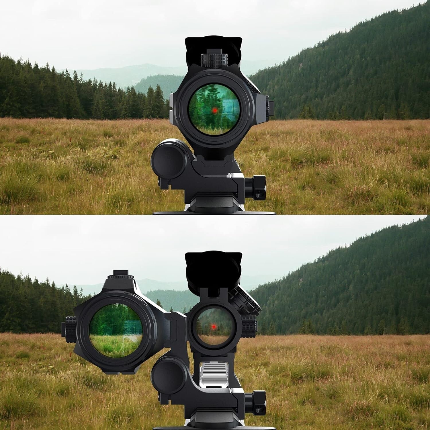 Adjustable 3X Magnifier with Flip to Side Mount for Ultimate Shooting Control