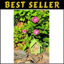 Load image into Gallery viewer, Eco-Friendly Mason Bee House with Bamboo Tubes - Attract Gentle Pollinators