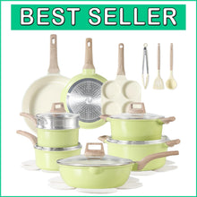 Load image into Gallery viewer, Ceramic Non-Stick Cookware Set – 21-Piece Kitchen Essential for Healthy Cooking