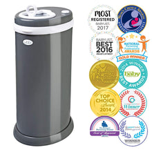 Load image into Gallery viewer, Award-Winning Slate Steel Diaper Pail - Odor Locking &amp; No Special Bags Needed
