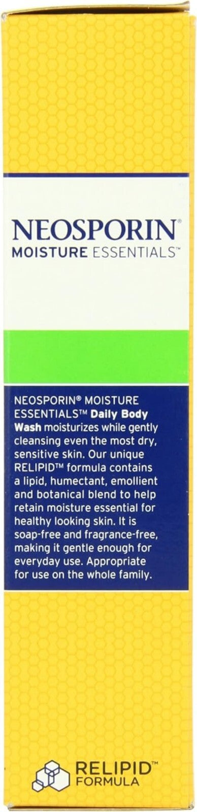 Essentials Moisture Body Wash - 10 Oz Non-Irritating Formula for Dry Skin Relief