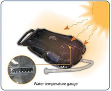 Load image into Gallery viewer, Portable Summer Shower - 5 Gallon Quick Heat &amp; Toiletry Pouch in Black/Silver
