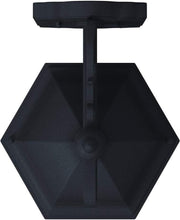 Load image into Gallery viewer, Weatherproof Black Outdoor Lantern with Touch Control | Elegant 6-Sided Design