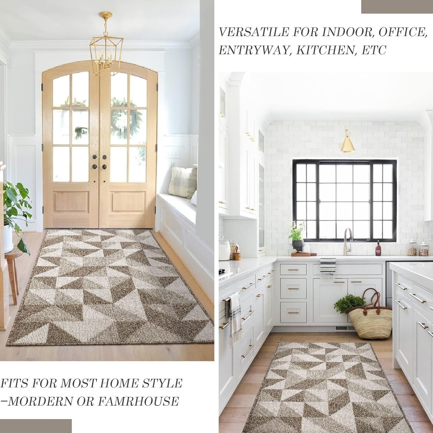 Versatile 36"x59" Indoor Doormat - Low Profile Non-Slip Carpet for Hallways