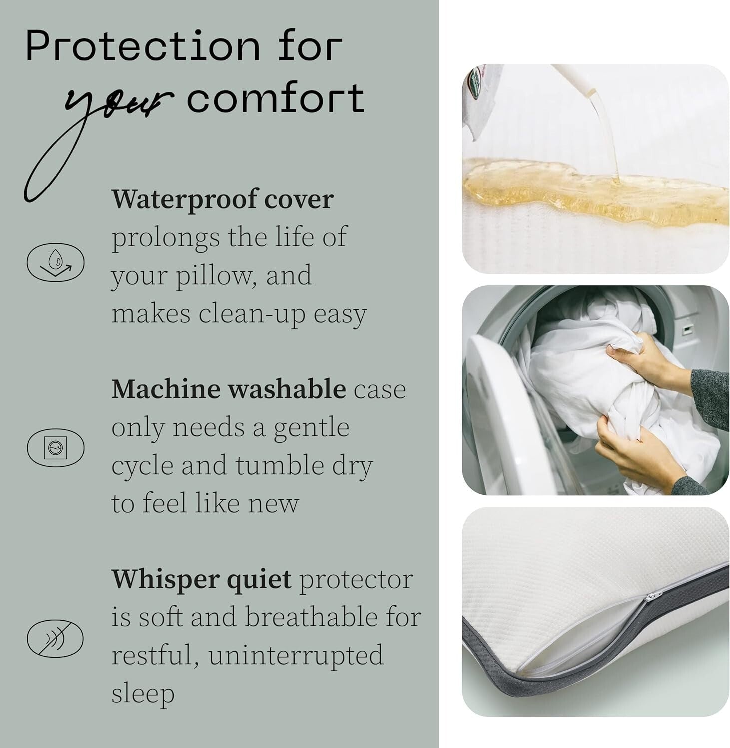 2-Pack King Size Waterproof Pillow Protectors - Ultimate Sleep Hygiene Solution