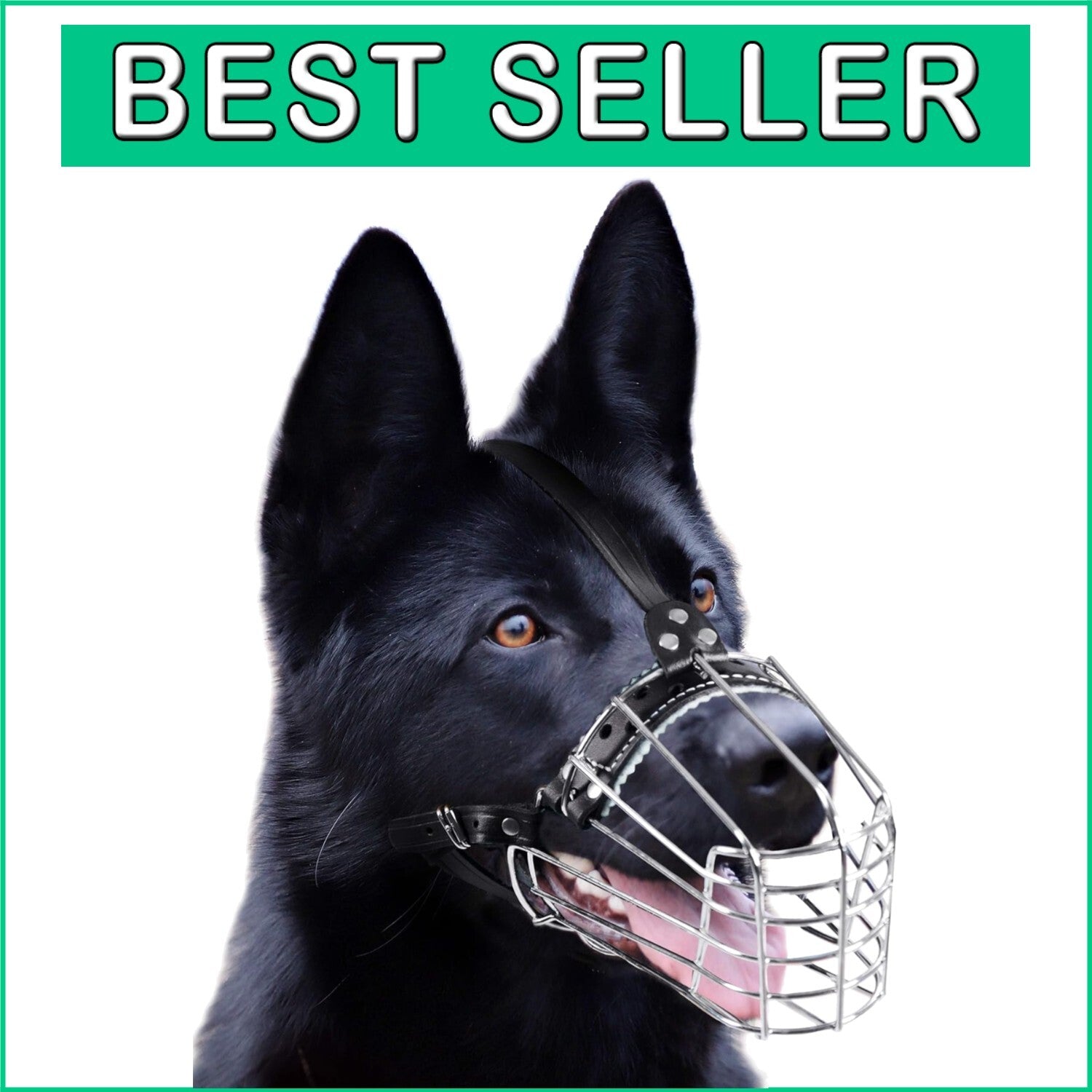 Comfortable Wire Basket Muzzle for Large Dogs - Ideal for Grooming & Outdoor Use