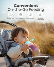 Load image into Gallery viewer, Mess-Free Baby Feeding with Reusable Silicone Food Pouches, Dishwasher Safe, 5oz