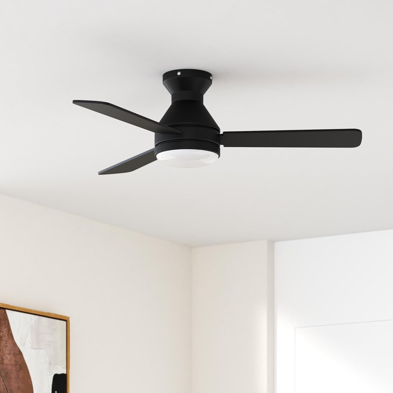 Elegant 42-Inch Low Profile Ceiling Fan with Remote, 3CCT & Whisper Quiet