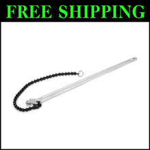 Load image into Gallery viewer, Ergonomic 24-Inch Chain Wrench - Forged Steel for Effortless Plumbing Tasks